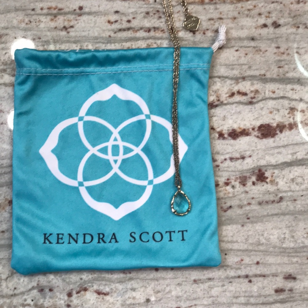 Translucent light blue Kendra Scott necklace